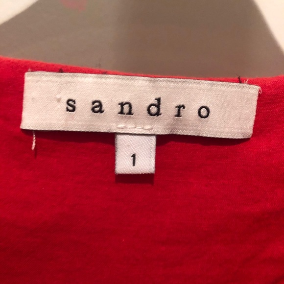 Sandro Ravie stretch wool red dress - Picture 7 of 7
